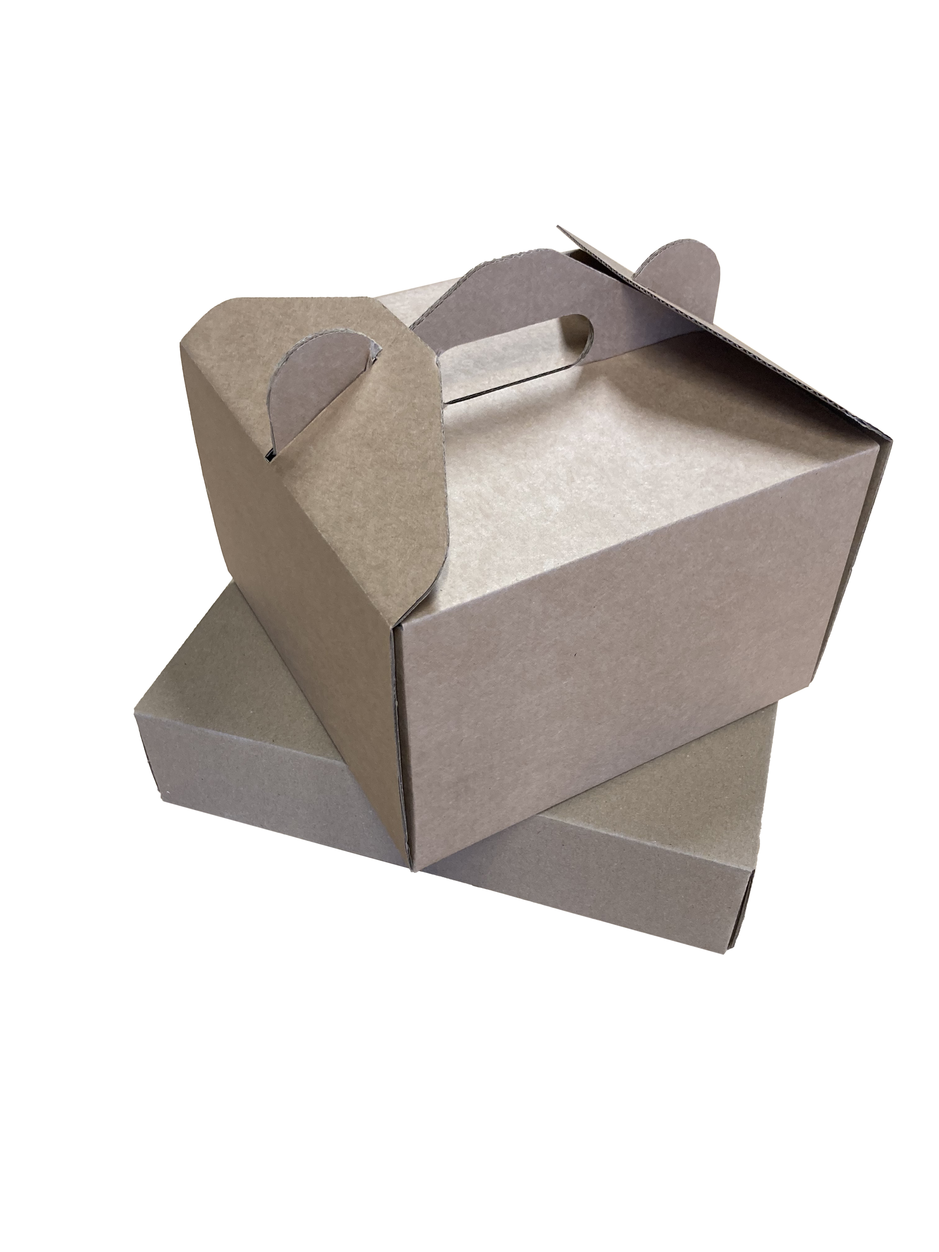 Kartoninė dėžutė su rankenėle