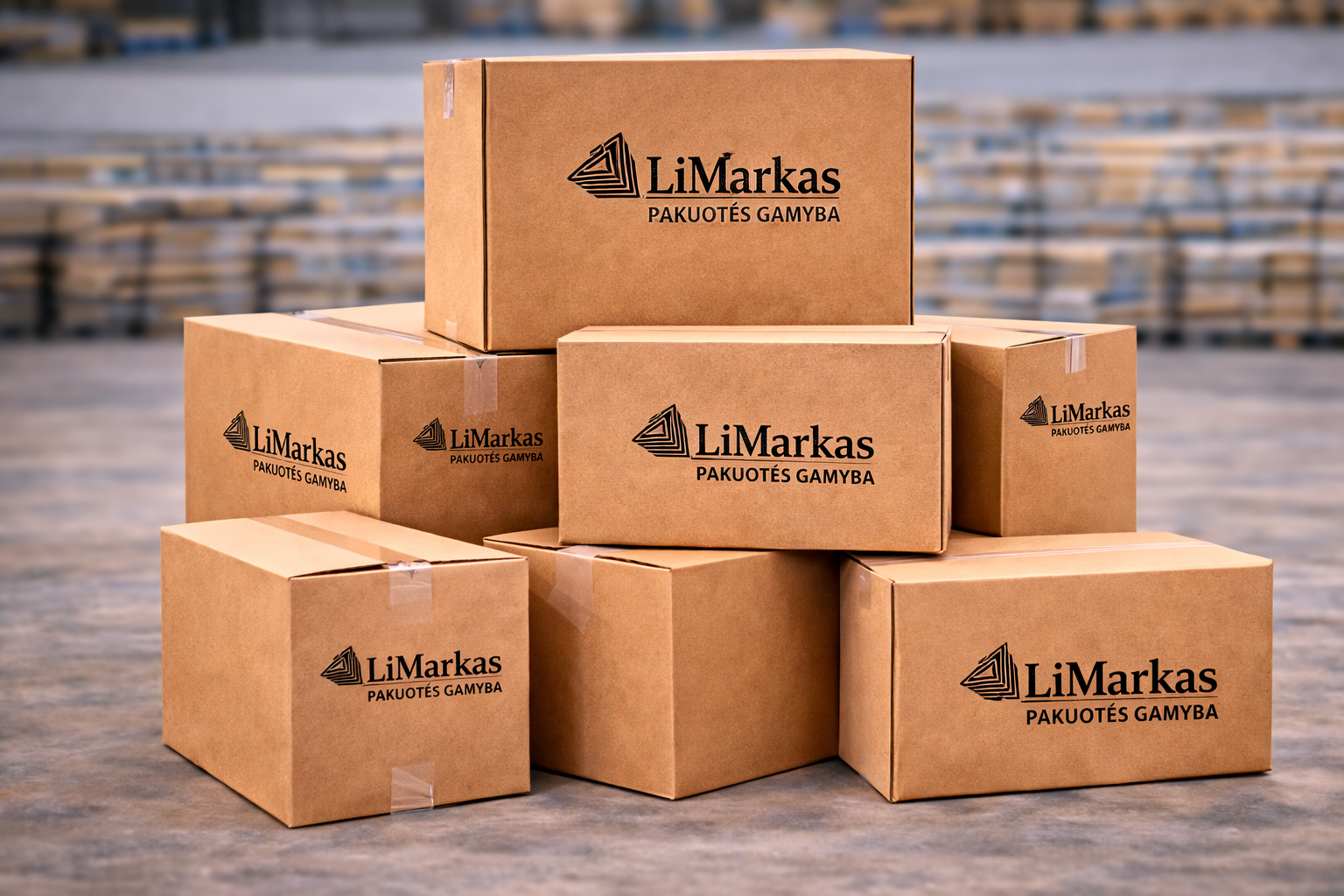 Siuntų dėžės saugiam siuntimui